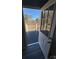 Open door revealing a view of a backyard deck at 110 Gilliatt St, Shelby, NC 28150