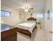 Bright bedroom with a double bed and neutral decor at 129 Hill Haven Rd, Statesville, NC 28677