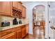 Butlers pantry with wine rack and coffee bar at 14015 Helen Benson Blvd, Davidson, NC 28036