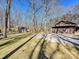 Two-car garage and a spacious backyard with shed at 217 Wellington Dr, Matthews, NC 28104