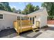 Nice wooden deck overlooking a wooded backyard at 2830 Royston Rd, Charlotte, NC 28208