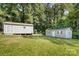 Two large storage sheds in the backyard at 2830 Royston Rd, Charlotte, NC 28208