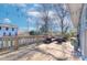 Relaxing deck with seating area and string lights at 3123 Windsor Dr, Charlotte, NC 28209