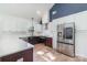 Modern kitchen with farmhouse sink and stainless steel appliances at 108 Robinson Dr, Cherryville, NC 28021