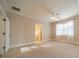 Bright bedroom with neutral walls, carpet, and a ceiling fan at 1333 Carlton Ave, Charlotte, NC 28203