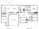 Two-story home floor plan featuring open concept living, 3 bedrooms and a loft at 1515 Harper Landing Blvd, Stanley, NC 28164