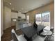 Kitchen with white cabinets, granite countertops, and an island at 1515 Harper Landing Blvd, Stanley, NC 28164