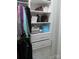 Well-organized closet with ample shelving and drawer space at 1601 Eden Glen Dr, Dallas, NC 28034