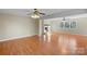 Living room featuring hardwood floors and fireplace at 2102 Monticello Dr, Gastonia, NC 28056