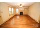 Living room featuring hardwood floors and a fireplace at 2913 & 2901 Wesleyan Church Rd, Lincolnton, NC 28092