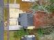 Top-down view of a renovated home with new landscaping and a deck at 409 Jones S Ave, Rock Hill, SC 29730