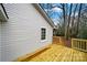 New deck overlooking backyard and wooded area at 409 Jones S Ave, Rock Hill, SC 29730