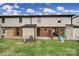 Private backyard patio with lawn and small slide at 438 Stoneycreek Ln, Rock Hill, SC 29730