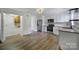 Updated kitchen with stainless steel appliances and wood countertops at 438 Stoneycreek Ln, Rock Hill, SC 29730