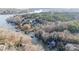 Aerial view of lakefront community and homes at 5212 Bay Rd, Rock Hill, SC 29732