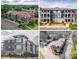 Multiple views of the exterior elevation showcasing the building's architectural style at 935 Mcalway Rd # 306, Charlotte, NC 28211