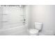 Bathroom with bathtub, toilet and shower at 193 Asmodean Ln, Troutman, NC 28166