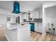 Bright kitchen with marble countertops and blue appliances at 1940 33Rd Ne Ave, Hickory, NC 28601