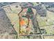 Aerial view showing property lines of a large estate at 375 W Rambo Rd, Rock Hill, SC 29730