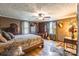 Bedroom with wooden furniture and a ceiling fan at 375 W Rambo Rd, Rock Hill, SC 29730