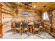 Rustic dining room with a large wooden table and unique wall decor at 375 W Rambo Rd, Rock Hill, SC 29730
