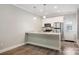Modern kitchen with stainless steel appliances and island at 3939 Newhall Dr, Hickory, NC 28601