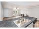 Kitchen island with double sink and modern faucet at 607 Stewart Ct, Statesville, NC 28677
