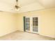 Main bedroom with French doors leading to a deck at 730 Hidden Creek Cir, Salisbury, NC 28147