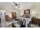 Spacious bedroom with ceiling fan and ample closet space at 1055 Cedar Hills Ln, Lancaster, SC 29720