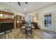 Dining area with hardwood floors and a glass top table at 1055 Cedar Hills Ln, Lancaster, SC 29720
