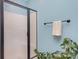 Modern bathroom with a frameless glass shower door and a clean aesthetic at 1313 Western Hills Ln, Vale, NC 28168