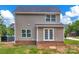 Back exterior of a house featuring double doors, offering seamless indoor-outdoor living and entertainment possibilities at 1323 Christopher Cir, Rock Hill, SC 29730