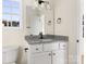 Stylish bathroom with granite vanity and modern lighting at 1323 Christopher Cir, Rock Hill, SC 29730