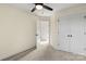 Bright bedroom with double closets and neutral carpet flooring at 1323 Christopher Cir, Rock Hill, SC 29730