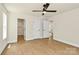 Bright bedroom showcasing two closets and natural lighting from a window at 1323 Christopher Cir, Rock Hill, SC 29730