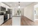 Modern kitchen featuring granite countertops, stainless steel appliances, and a kitchen island at 1323 Christopher Cir, Rock Hill, SC 29730