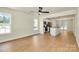 Open concept living area featuring hardwood floors and an eat-in kitchen at 1323 Christopher Cir, Rock Hill, SC 29730