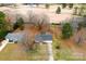 Aerial view of a Ranch style home on a large lot at 1535 Rolling Meadow Ln, Gastonia, NC 28054