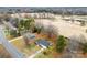 Aerial view of the house, lot, and golf course at 1535 Rolling Meadow Ln, Gastonia, NC 28054