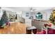 Spacious living room with hardwood floors and comfy couches at 1535 Rolling Meadow Ln, Gastonia, NC 28054