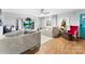 Cozy living room with hardwood floors and festive decor at 1535 Rolling Meadow Ln, Gastonia, NC 28054