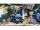 Aerial view showing house and yard at 207 Lee St, Fort Mill, SC 29715