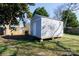 Gray shed with steps in backyard at 207 Lee St, Fort Mill, SC 29715