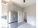 Modern kitchen with stainless steel appliances and gray cabinets at 207 Lee St, Fort Mill, SC 29715