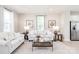 Living room featuring a neutral color palette and comfortable seating at 2170 Primm Farms Dr, Charlotte, NC 28216