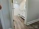 Clean bathroom with white tile shower and vanity at 3225 Cricketeer Dr, Charlotte, NC 28216