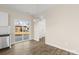 Kitchen dining area with sliding glass door access to backyard at 801 S Long St, Salisbury, NC 28144