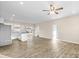Open concept kitchen with stainless steel appliances and island at 801 S Long St, Salisbury, NC 28144