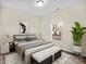 Main bedroom with large bed, window and stylish decor at 801 S Long St, Salisbury, NC 28144