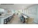 Open kitchen and dining area with granite island and stainless steel appliances at 1018 Hostler Ln, York, SC 29745
